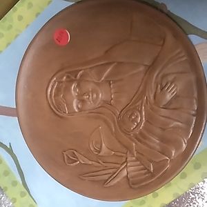 Frankoma pottery the youthful Madonna 1986 plate grace lee frank